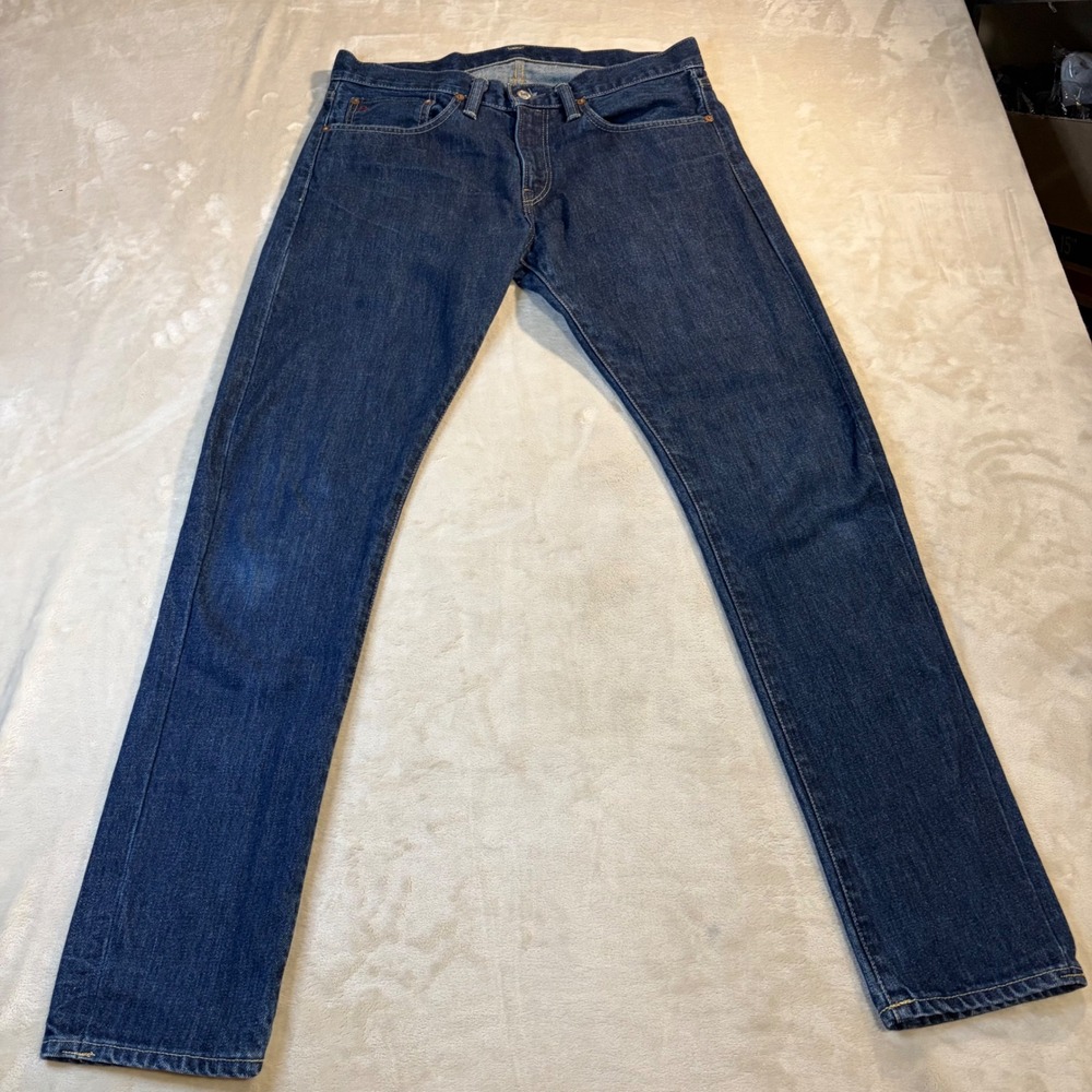 Polo Ralph Lauren 018 Slim Straight Jeans Mens 31x30 Dark Wash Indigo Denim